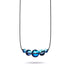 Milky Way | .925 Sterling Silver Gunmetal | Galaxy Glass Infinity Clasp Necklace